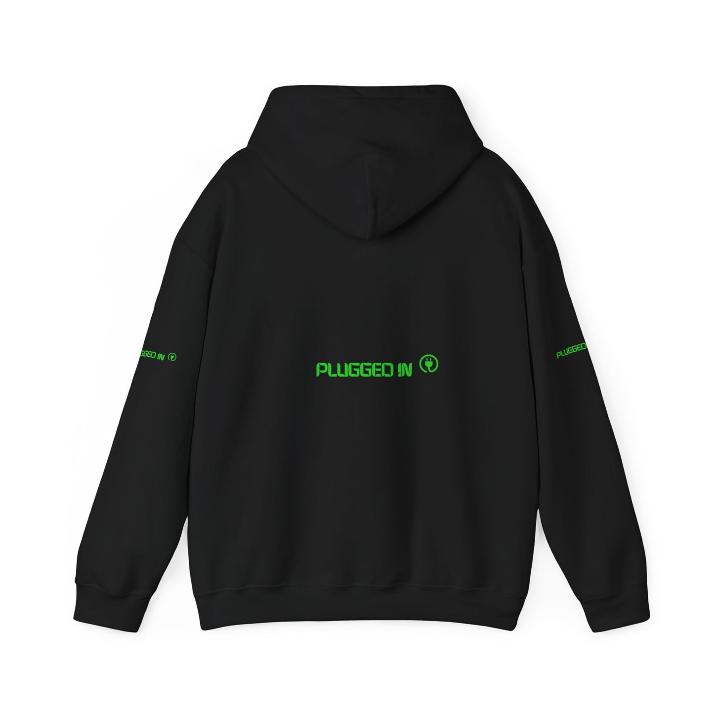 "Plugged In Weed Leaf Hoodie – Stay Cozy, Stay Lit"